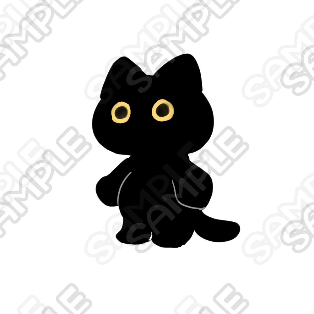 黒猫素材10種