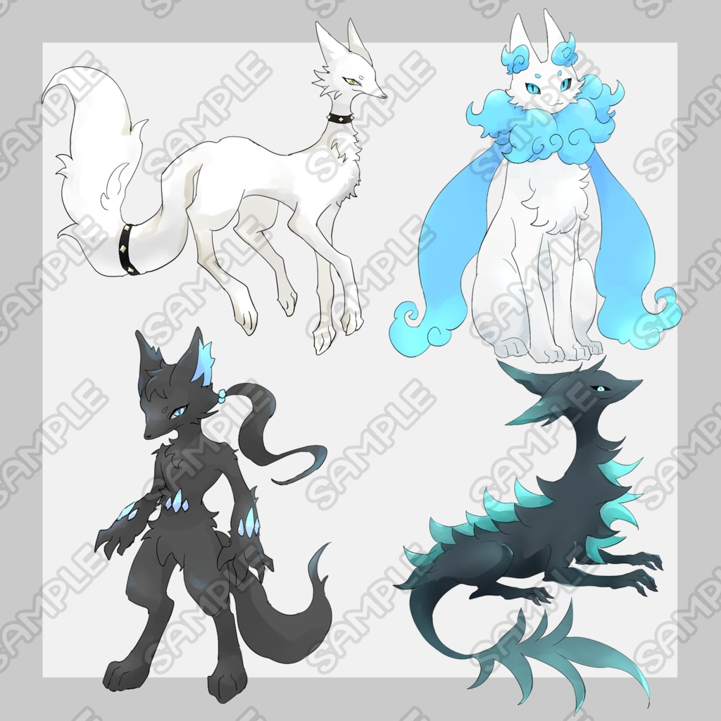 狐のモンスター8種