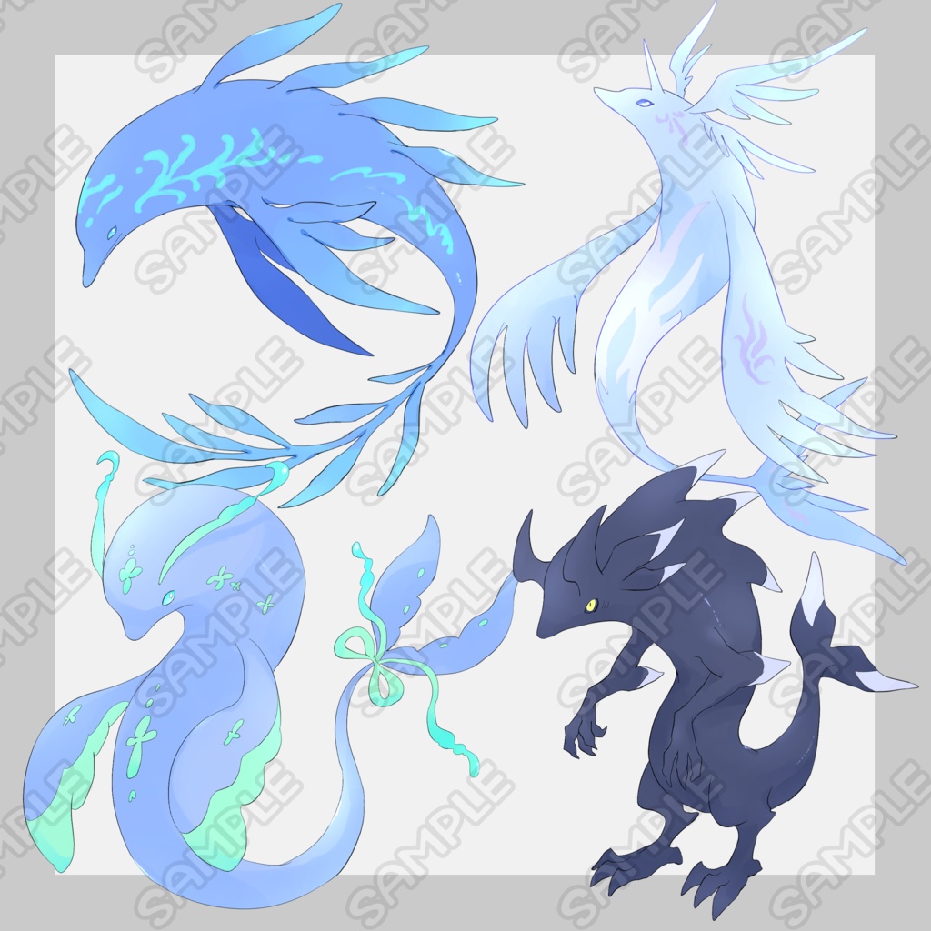 水属性モンスター8種