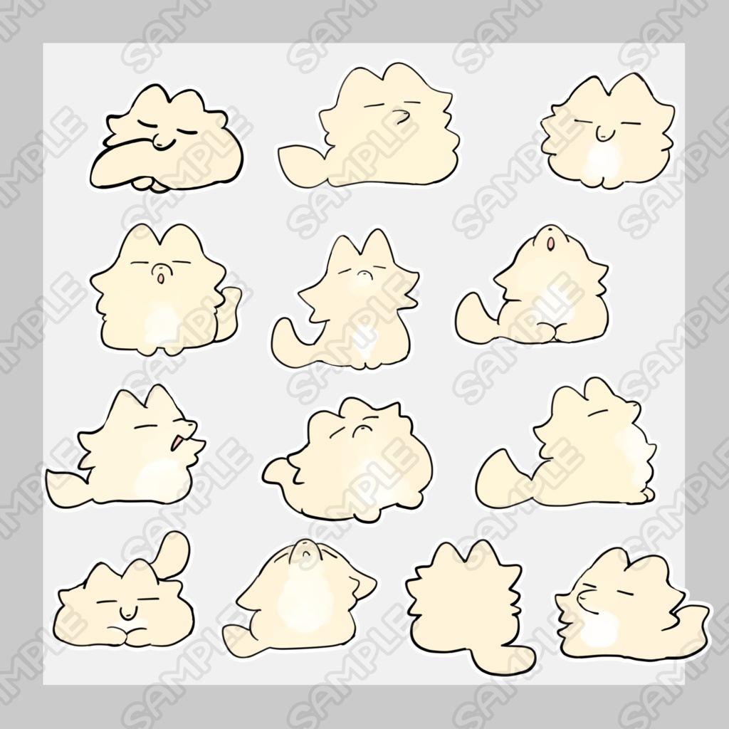 ゆるい狐　13種