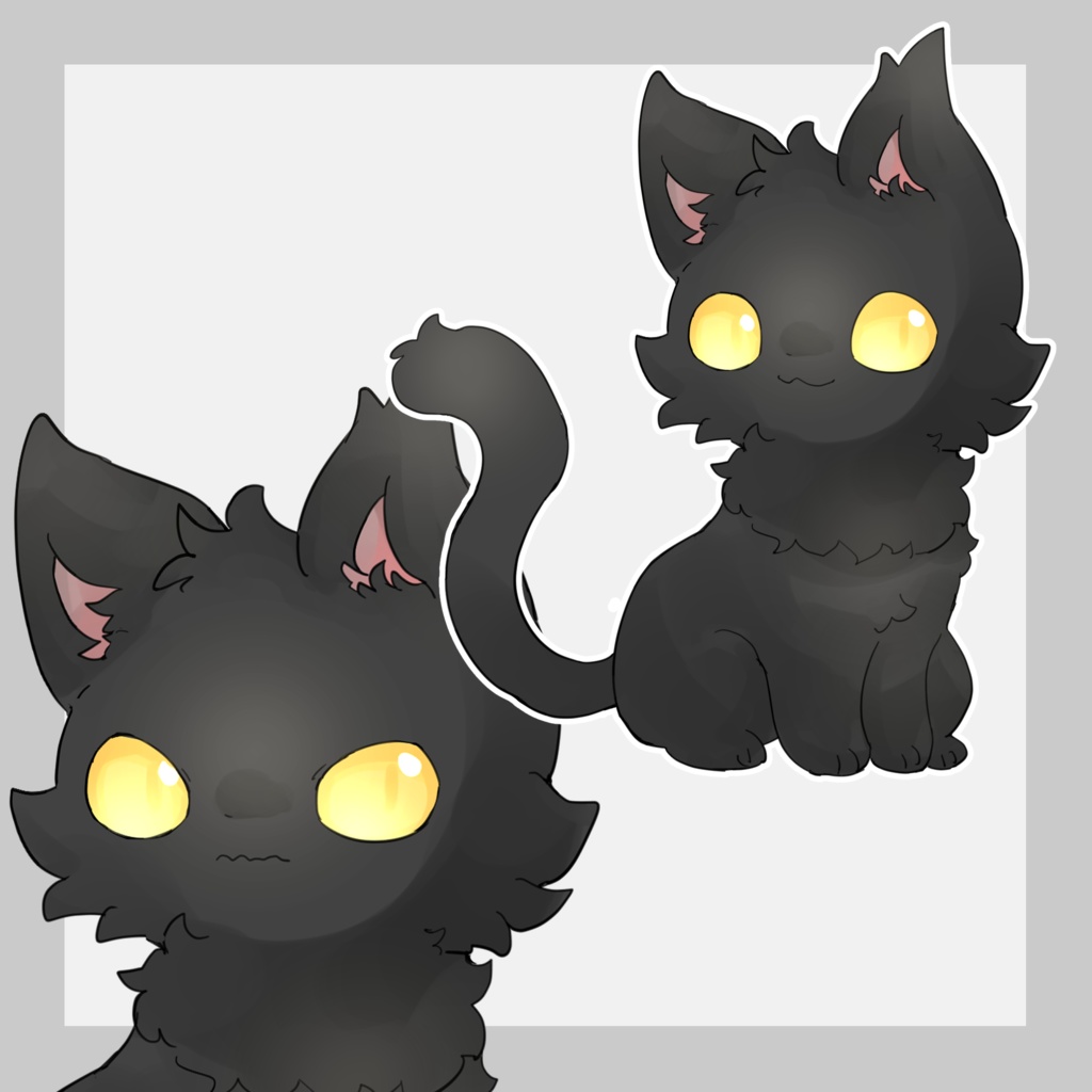 白猫+黒猫