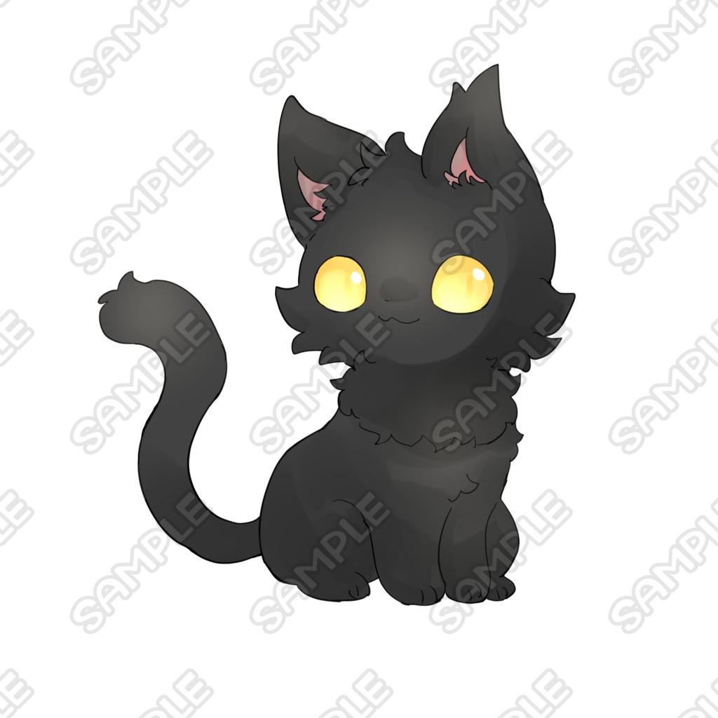 黒猫【表情16種類】