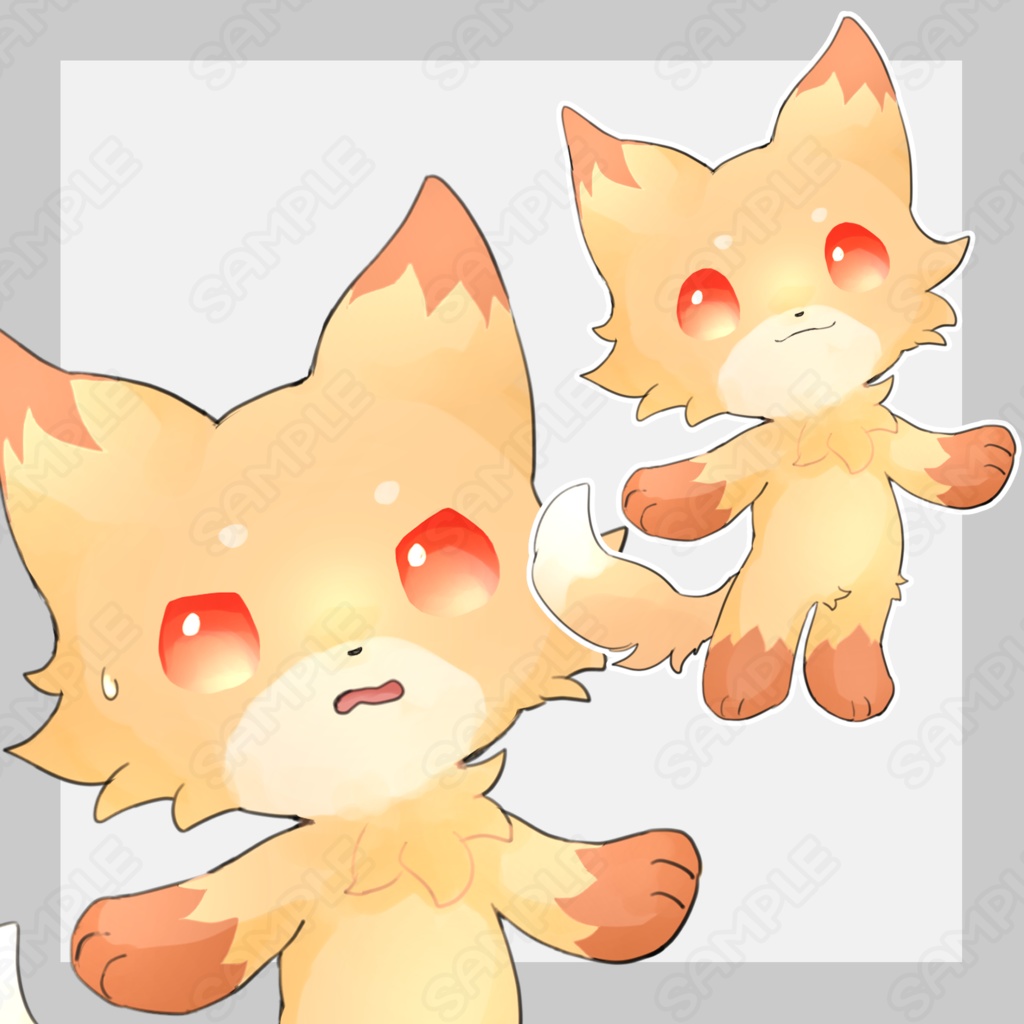 狐【表情8種類】