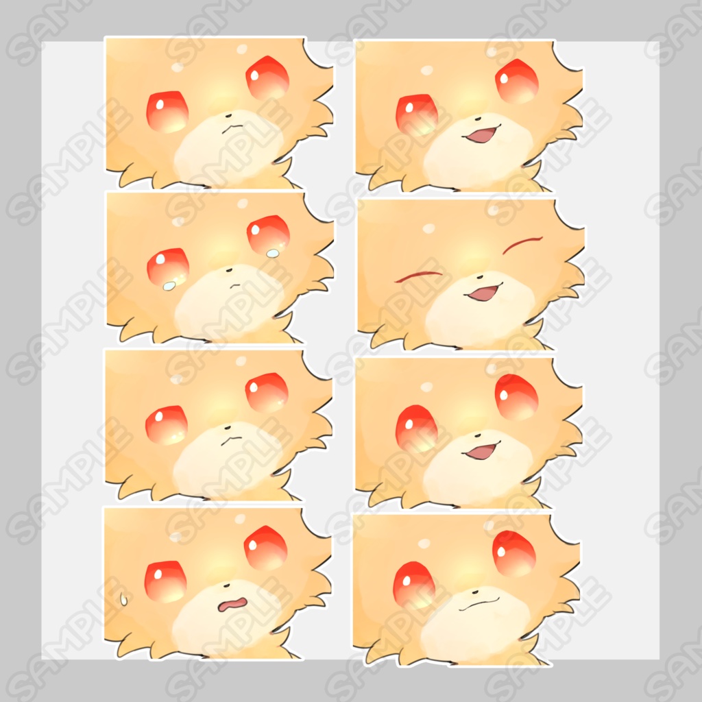 狐【表情8種類】