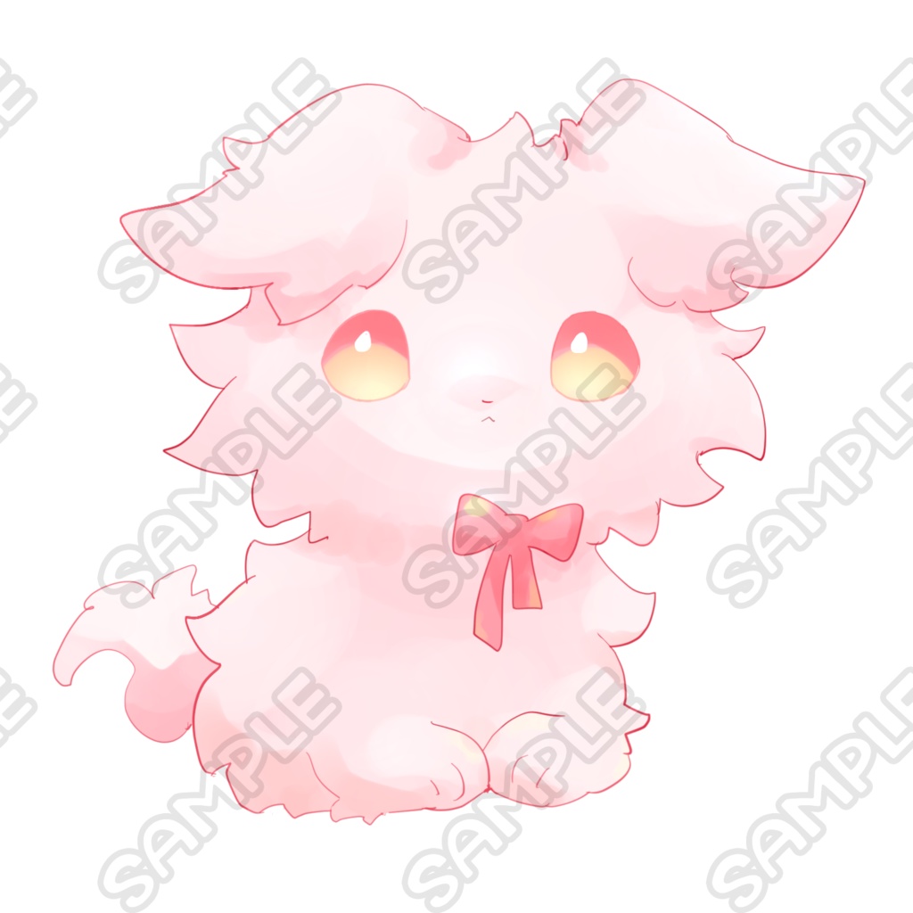 オリケモ立ち絵【表情6種類】