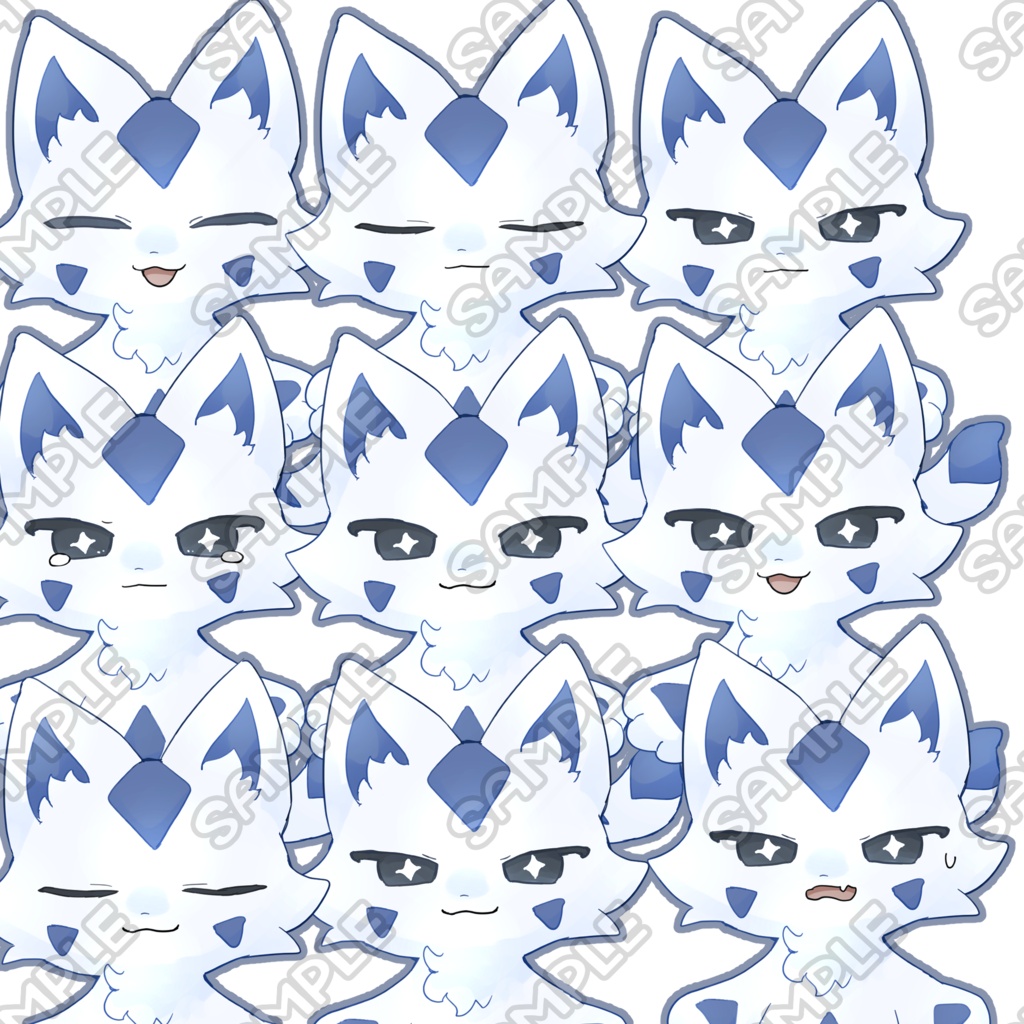 オリケモ立ち絵4種