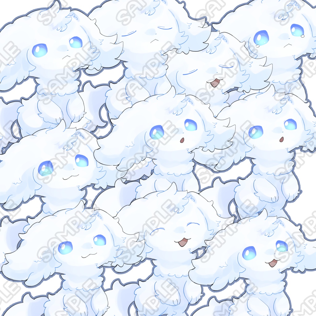 オリケモ立ち絵4種