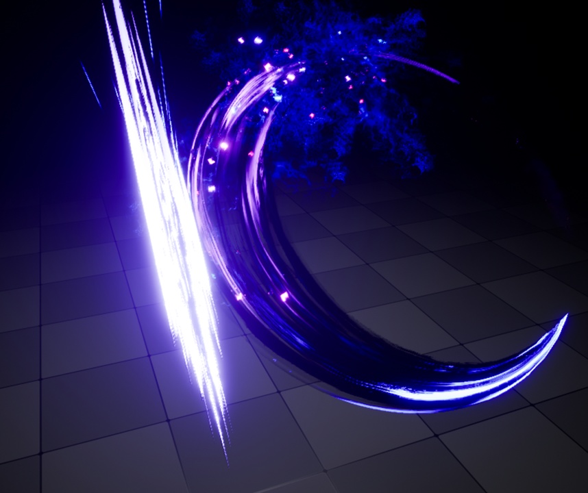 UE5_斬撃エフェクト【闇】