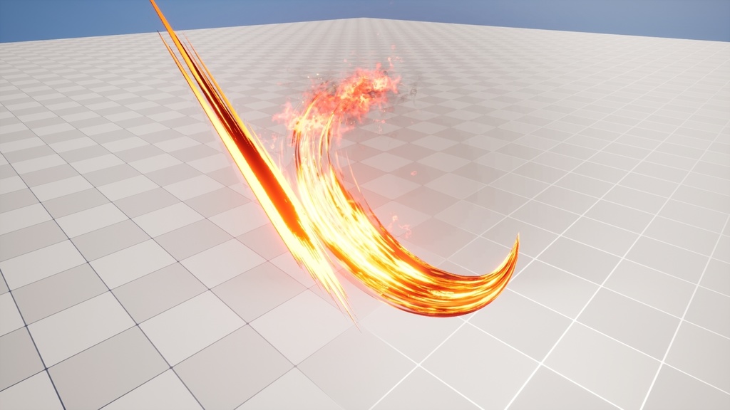 UE5_斬撃エフェクト【火】