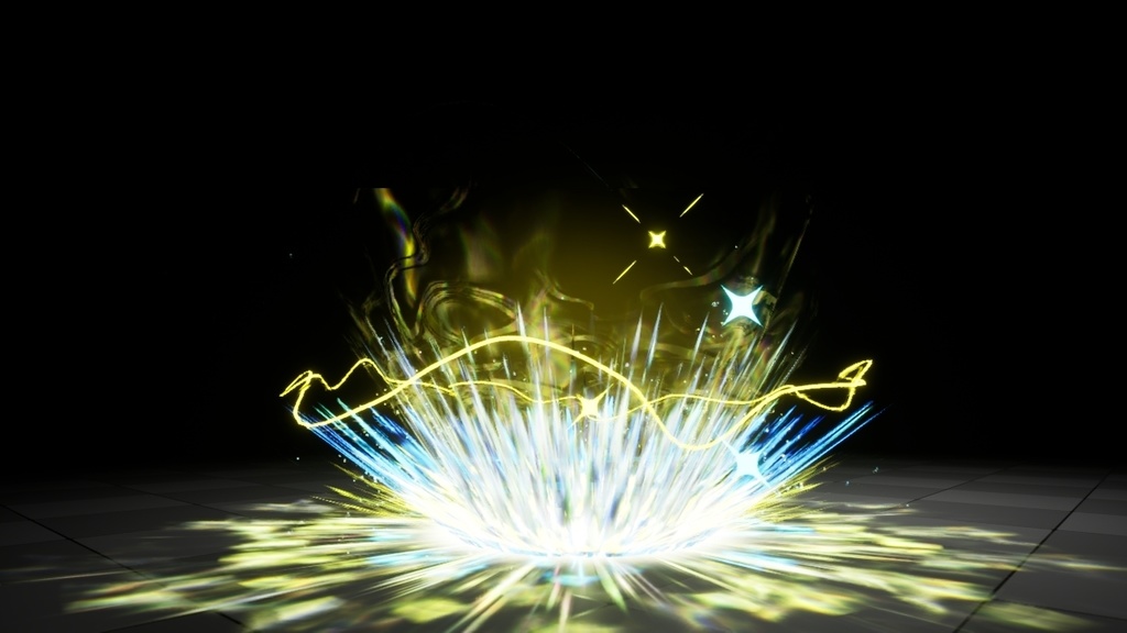 UE5 チャージエフェクト【光属性】