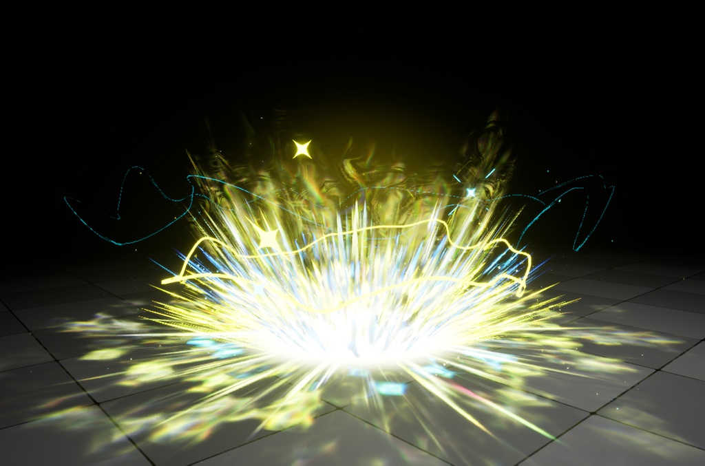 UE5 チャージエフェクト【光属性】