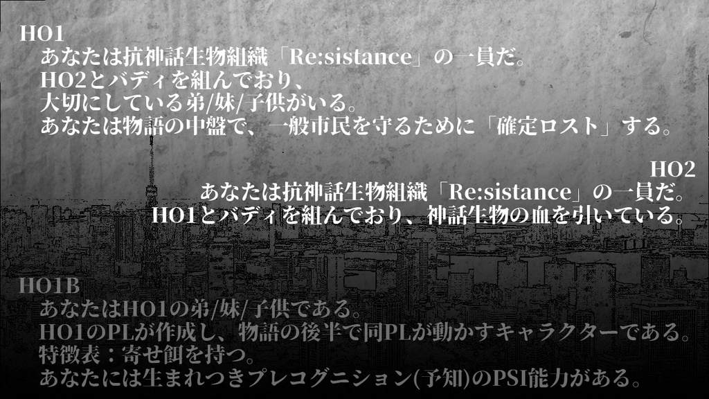CoC6版シナリオ「逢禍戦線」【SPLL:E191234】