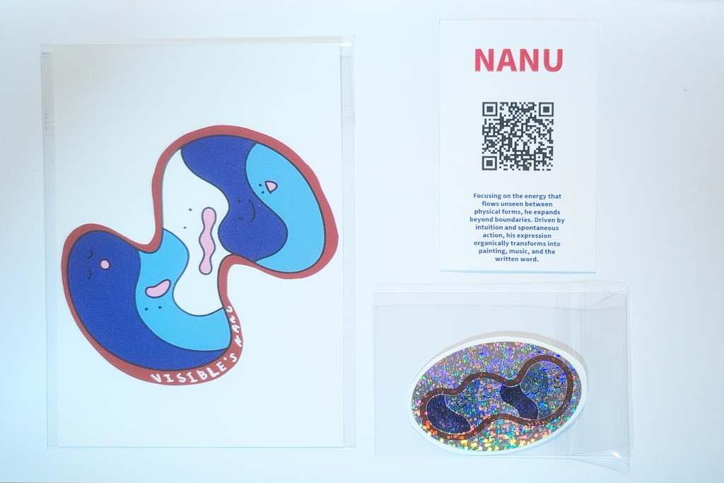 VISIBLE’S postcard & kirakira-sticker & card
