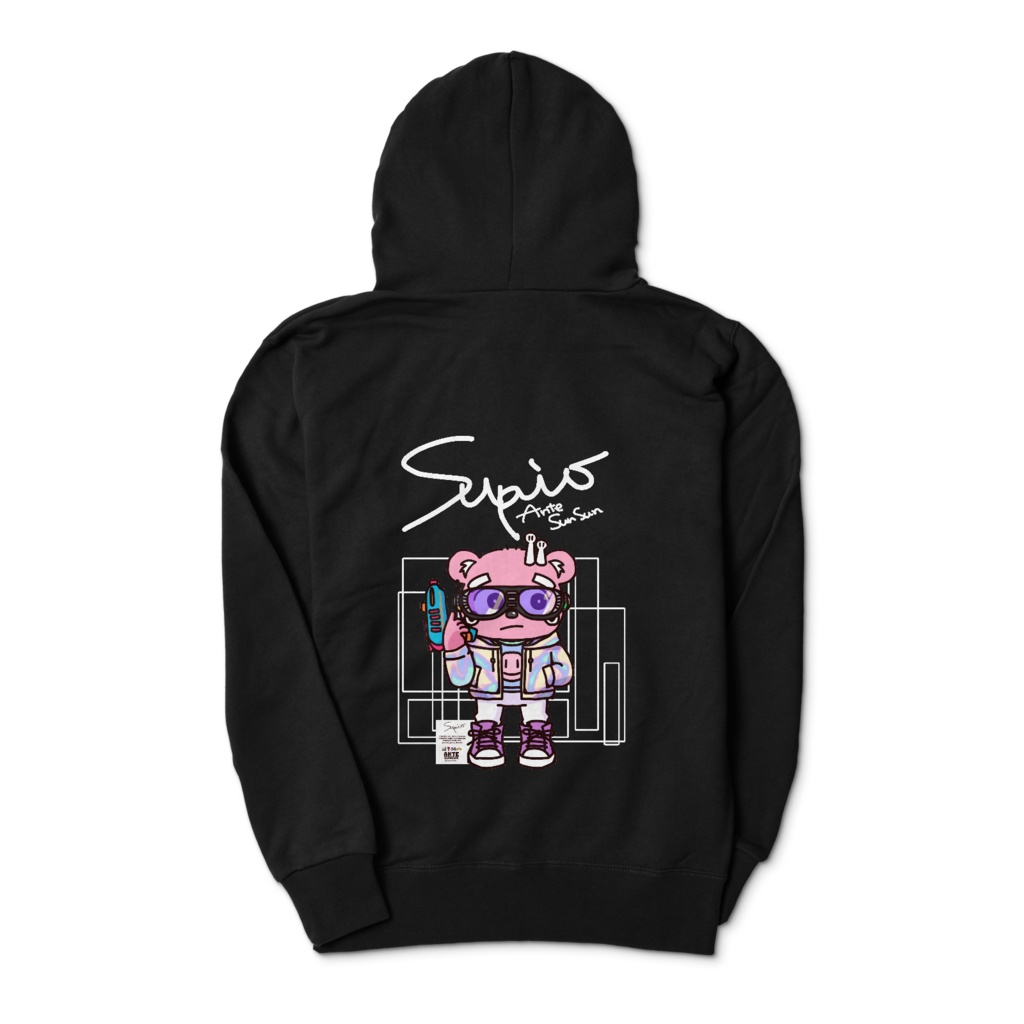 ストンと着るすぴおパーカー(背中もあるよVer)