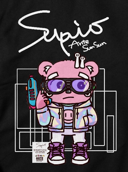 ストンと着るすぴおパーカー(背中もあるよVer)