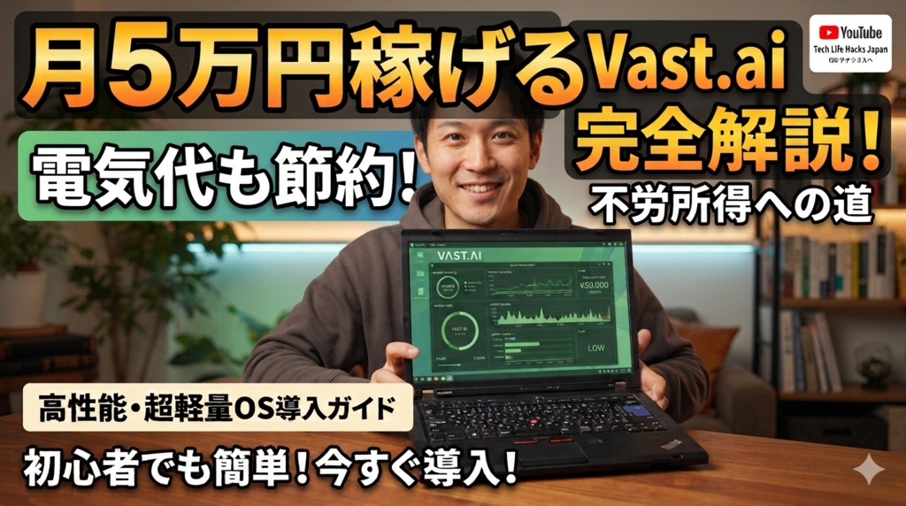Vast.aiホスト専用自動インストールOS(NVIDIA GPU専用)