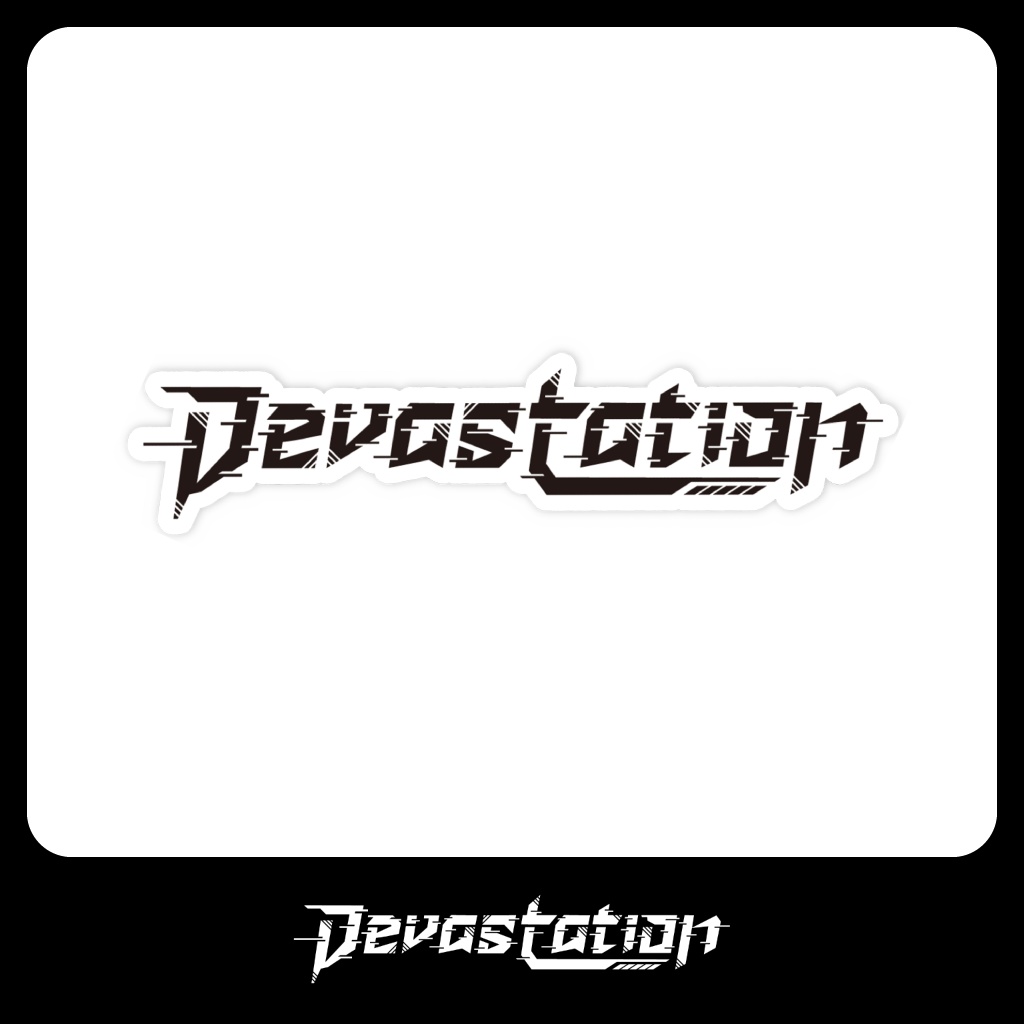 【Devastation】ロゴステッカー