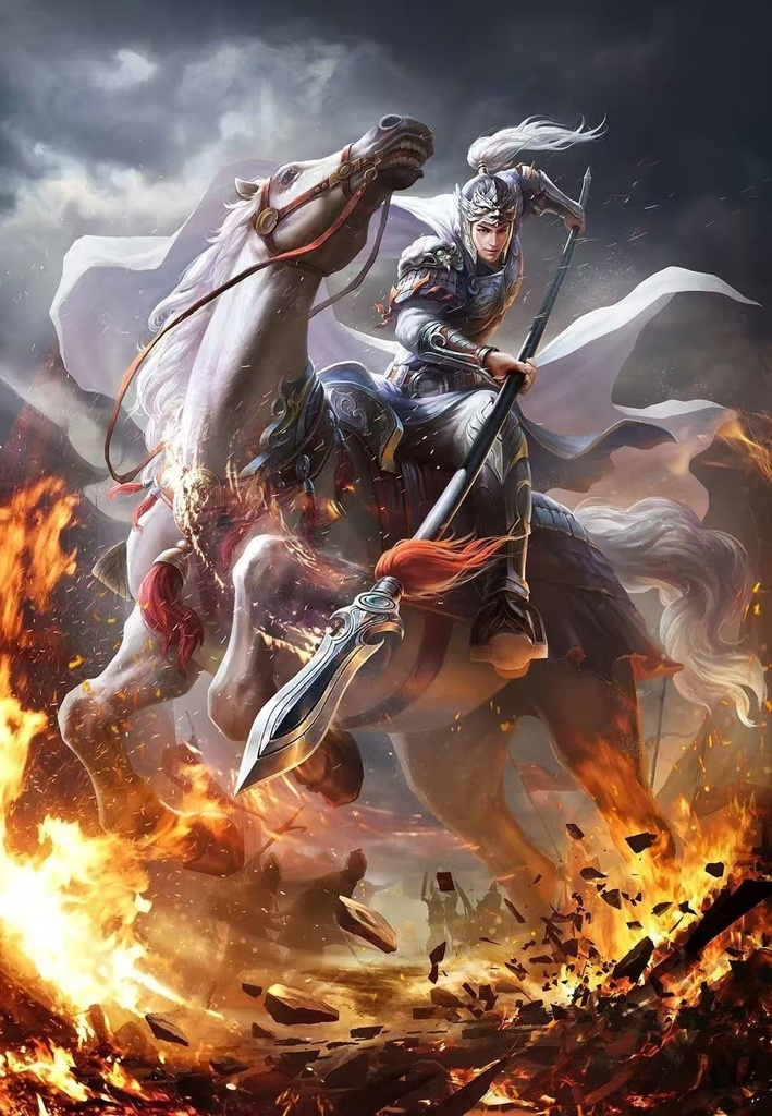 高精細壁紙の孤独な英雄趙子龍セットの三国志