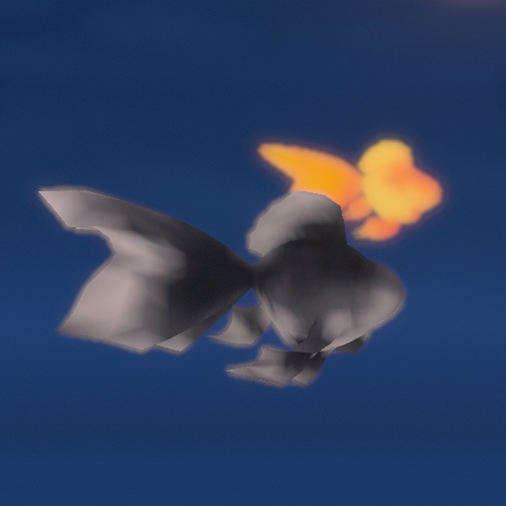 【VRChat向け】泳ぐアニメーション付き金魚モデル 4点セット