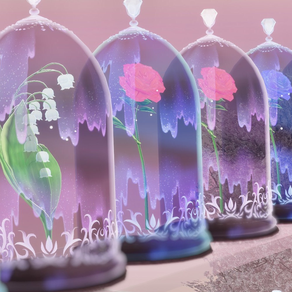 【VRChat向け】魔法の花ランプ