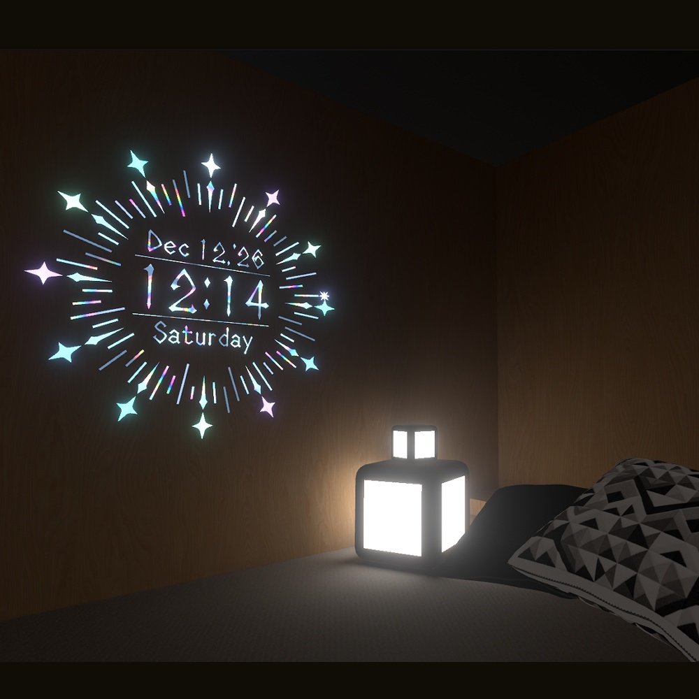 VRChat向けデジタル時計 - LumineClock -