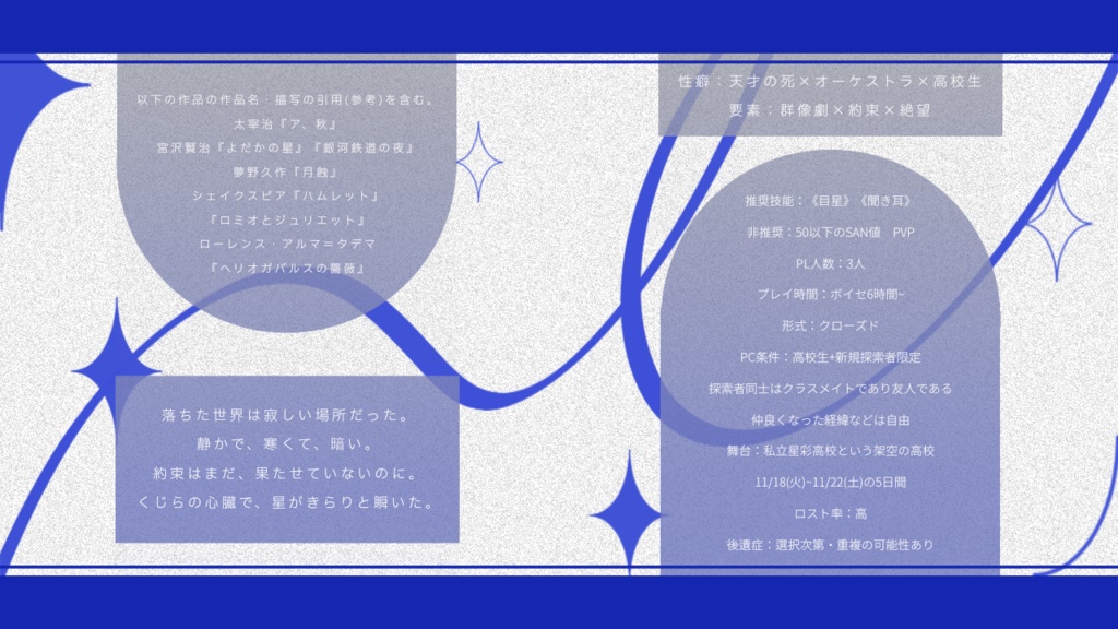 クトゥルフ神話TRPG【神星落楽】