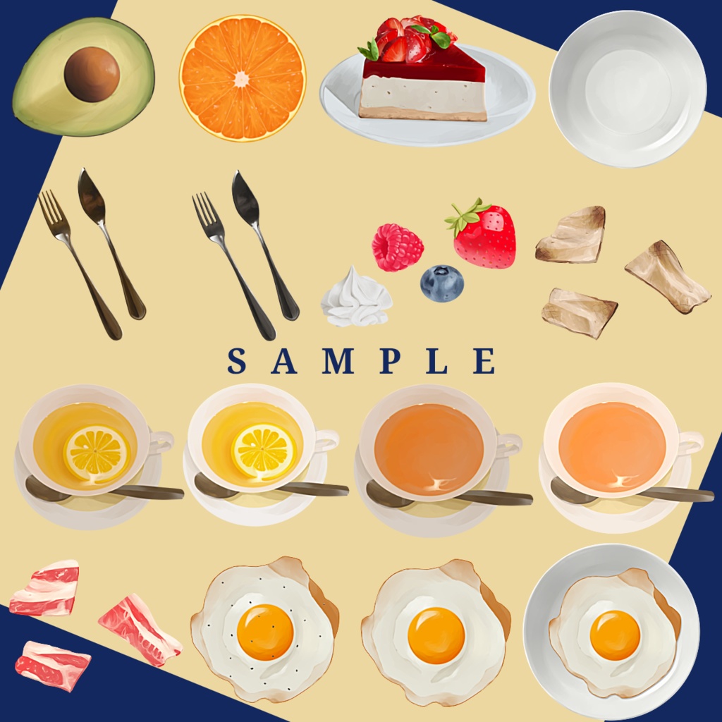 無料あり|PNG素材集『食事系』