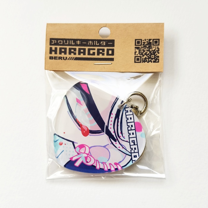 ピック型アクリルキーホルダー『リボン』