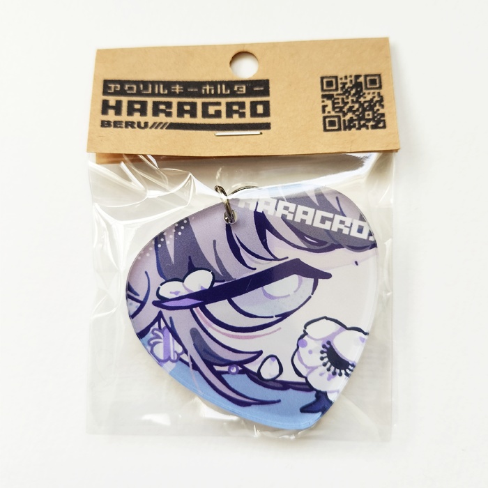 ピック型アクリルキーホルダー『花』