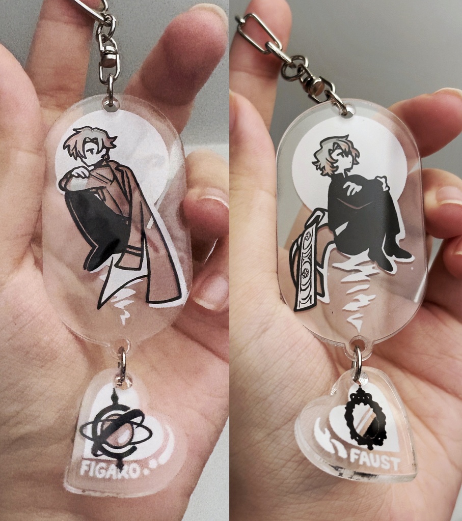 【期間限定通販】月のモノクロ・アクキーセット