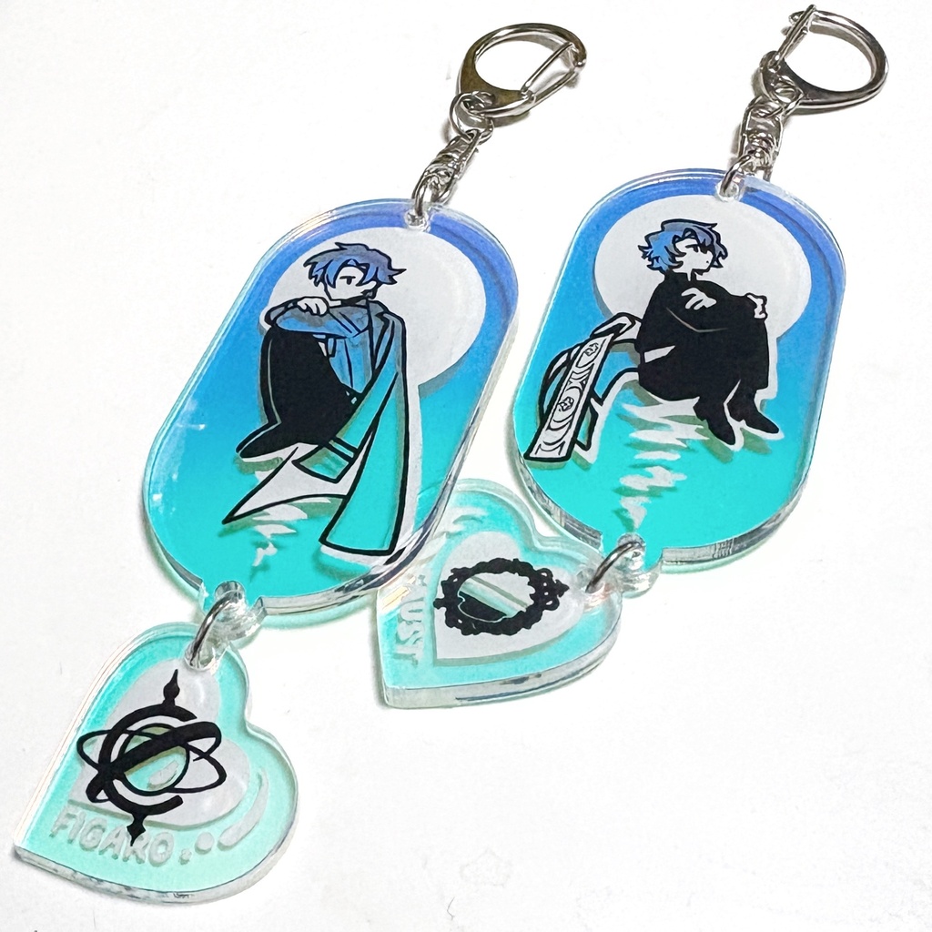 【期間限定通販】月のモノクロ・アクキーセット