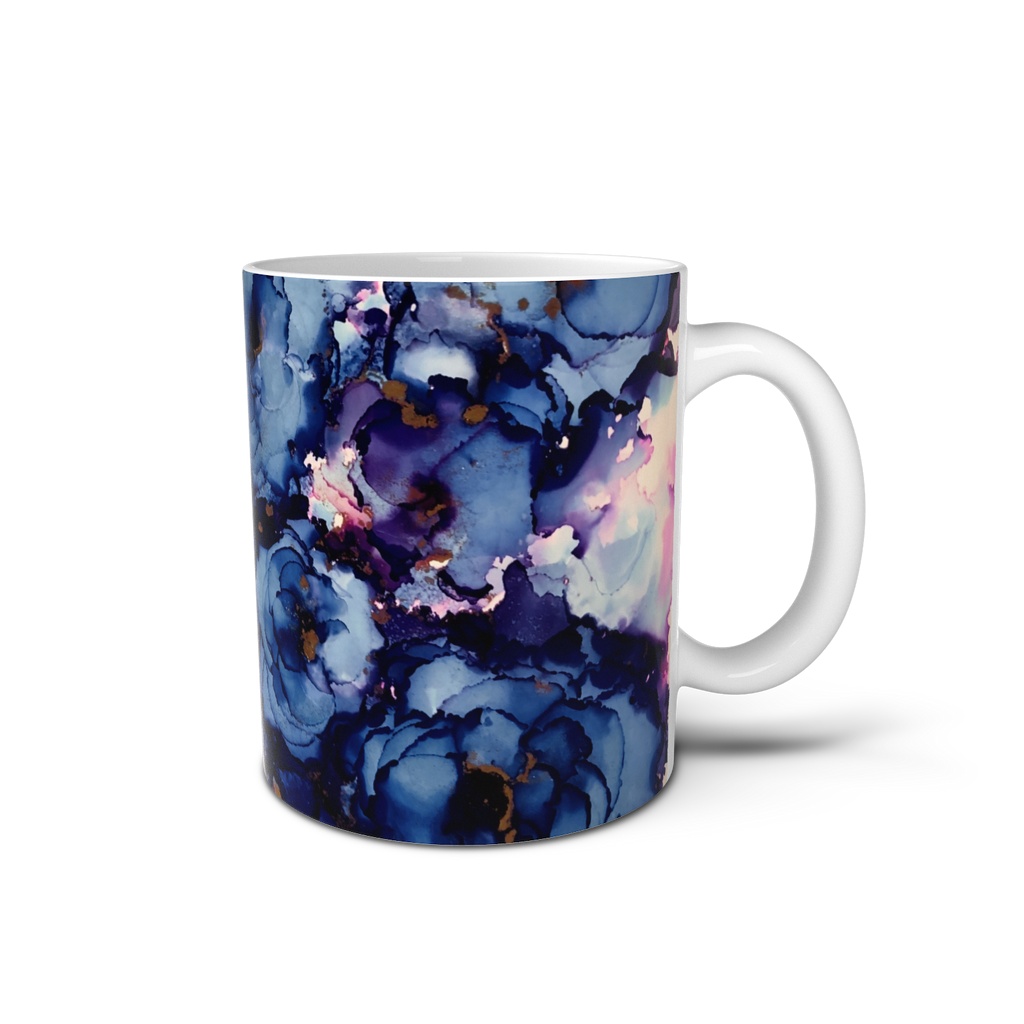 マグカップ_瑠璃花模様