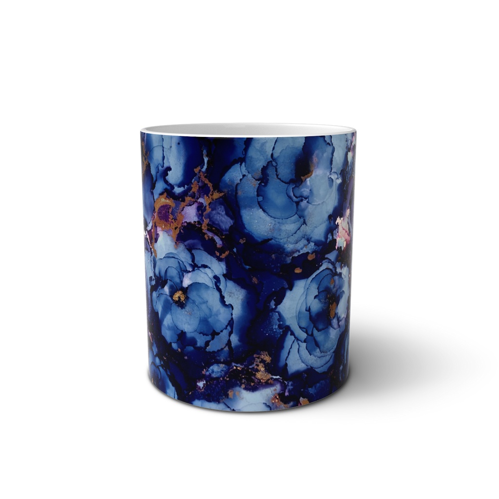 マグカップ_瑠璃花模様