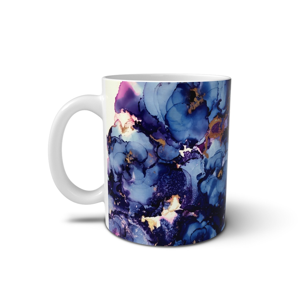 マグカップ_瑠璃花模様