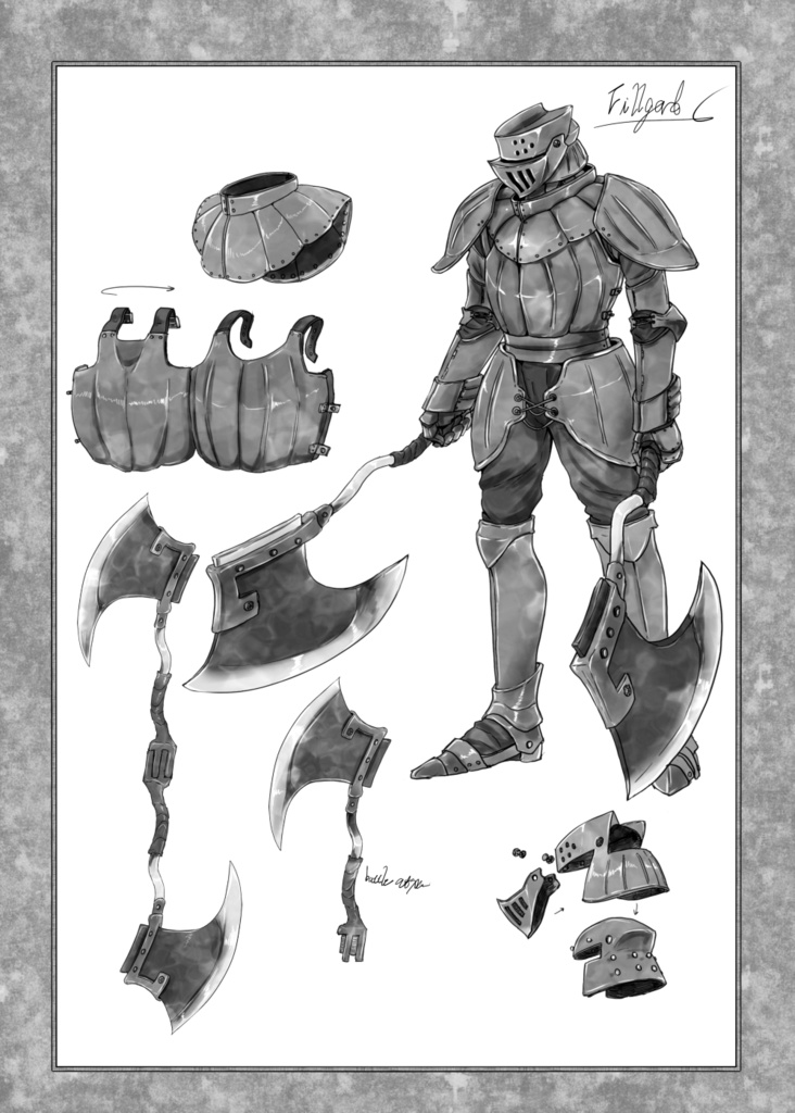 It ish armor illustration (冊子版)