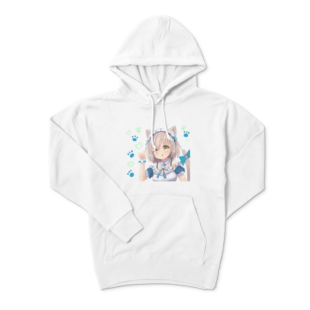  【非公式】伊冬ユナパーカー （白）white