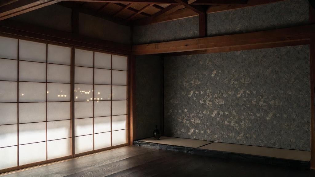 和風モダン壁紙セット|東海の静かな夜景×現代和室|Grok生成 高解像度100枚セット