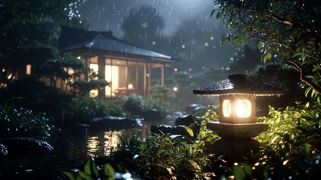 和風モダン壁紙セット|東海の静かな夜景×現代和室|Grok生成 高解像度100枚セット