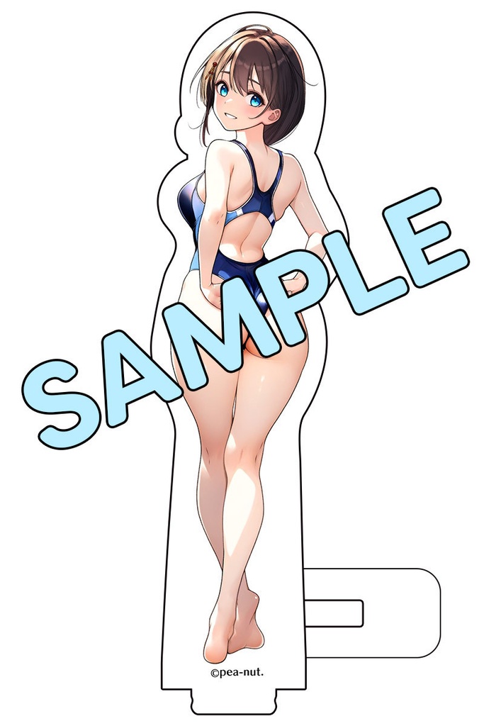 【数量限定販売/先着特典付き】新規イラスト 時雨改三 競泳水着 アクリルフィギュア