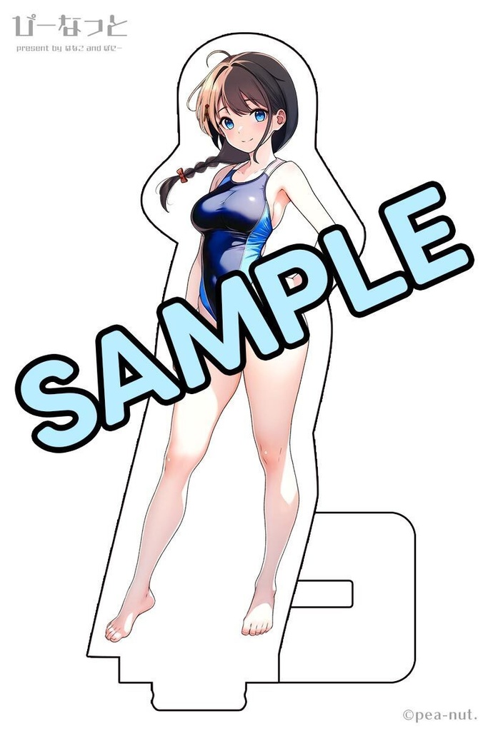 【先着特典付き/送料込】新規イラスト 時雨 競泳水着 アクリルフィギュア