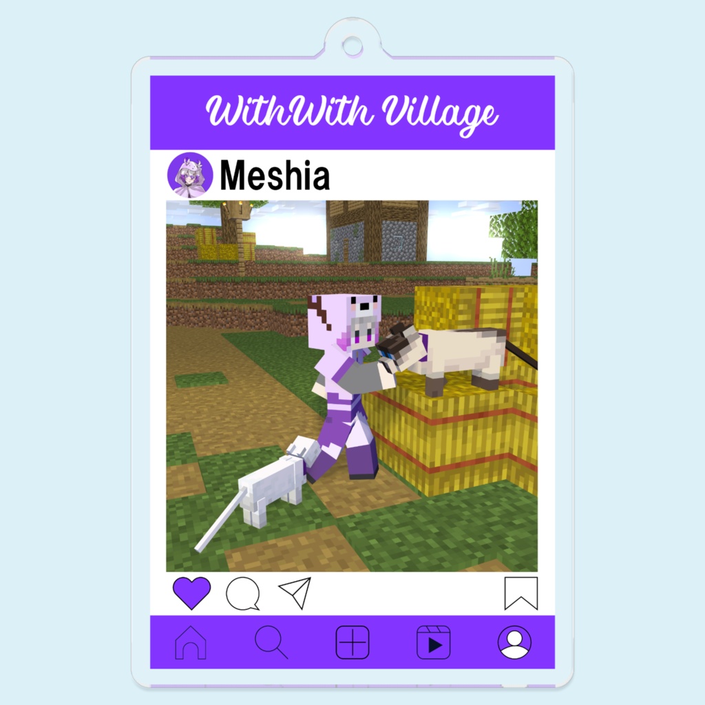 SNS風アクリルキーホルダー