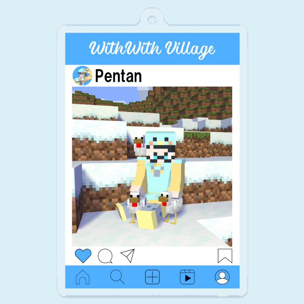 SNS風アクリルキーホルダー