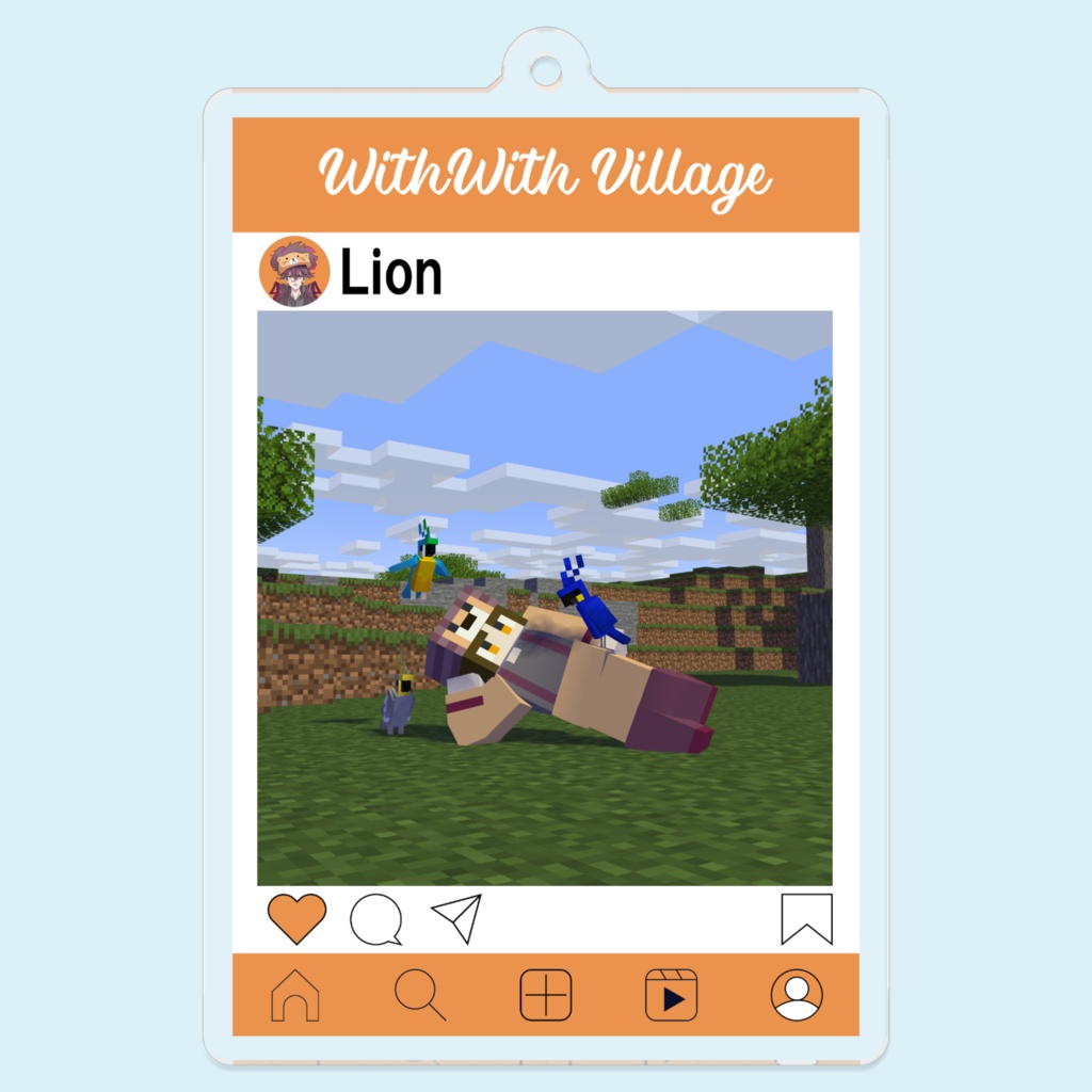 SNS風アクリルキーホルダー