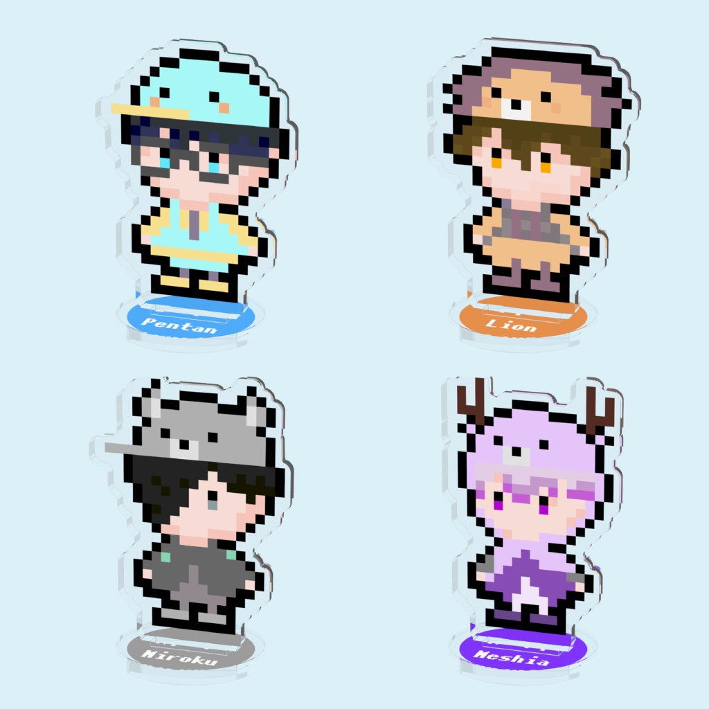 miniアクリルスタンド ドット絵Ver