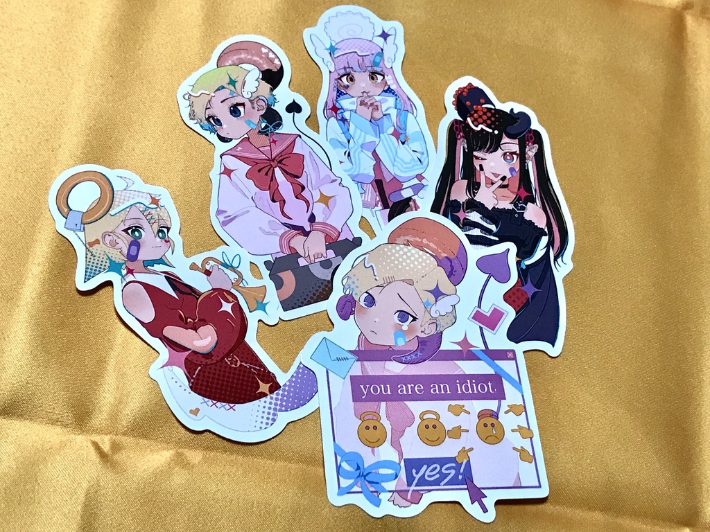 オリジナルキャラクター、ステッカー