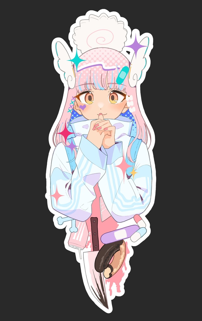 オリジナルキャラクター、ステッカー