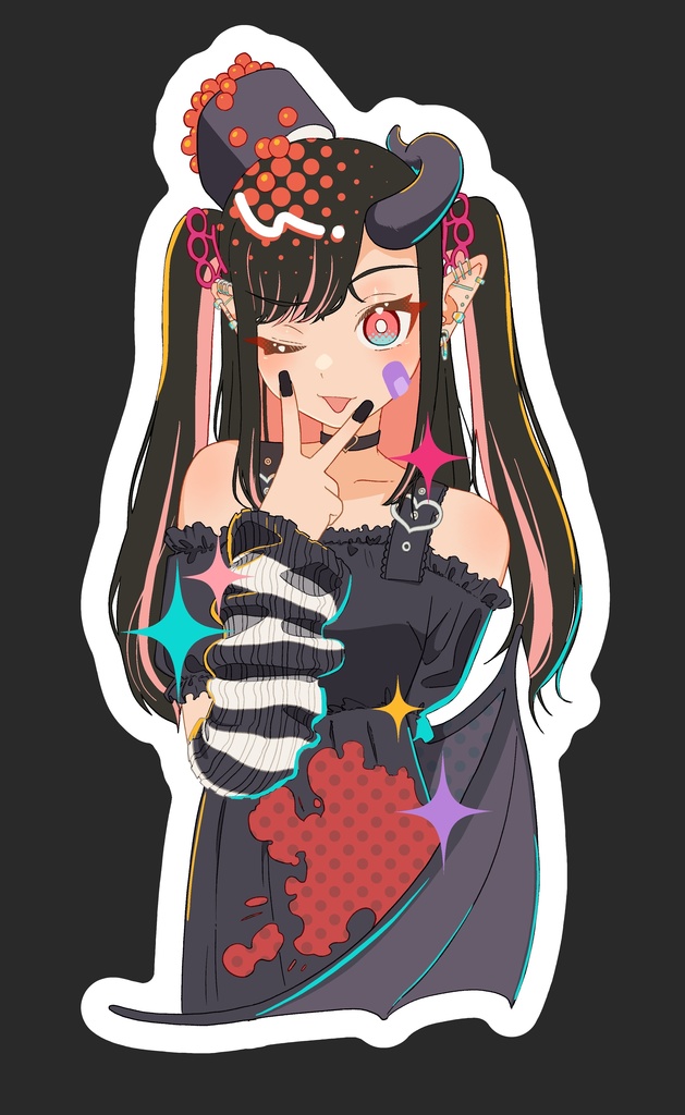 オリジナルキャラクター、ステッカー