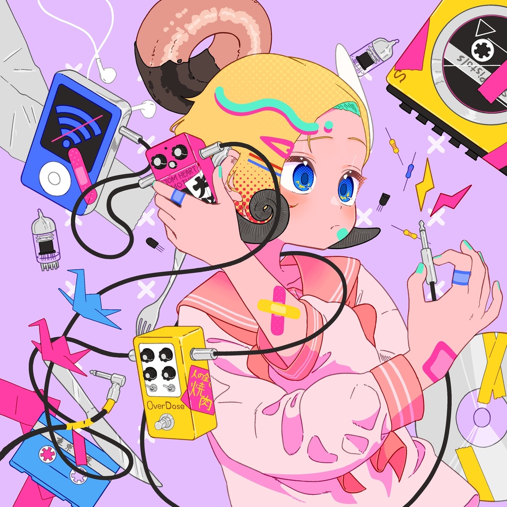 スクエアドットフィアテルパウゼ イラストカード12枚セット(CDジャケットサイズ)
