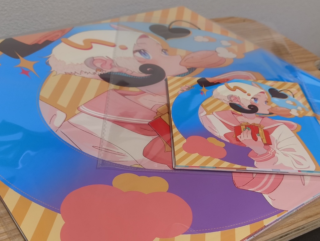スクエアドットフィアテルパウゼ イラストカード12枚セット(CDジャケットサイズ)