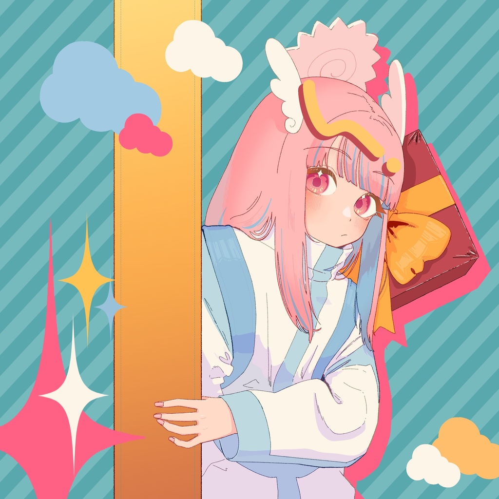 スクエアドットフィアテルパウゼ イラストカード12枚セット(レコードジャケットサイズ)